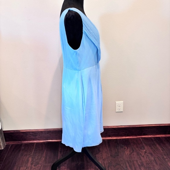 J Crew Louisa Midi Dress,100% Silk,Baby Blue,FairyCore Balletcore Y2K Bridesmaid - Picture 12 of 12